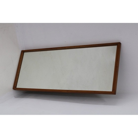Image 1 of Vintage teak frame wall mirror by Aksel Kjersgaard, Denmark 1960