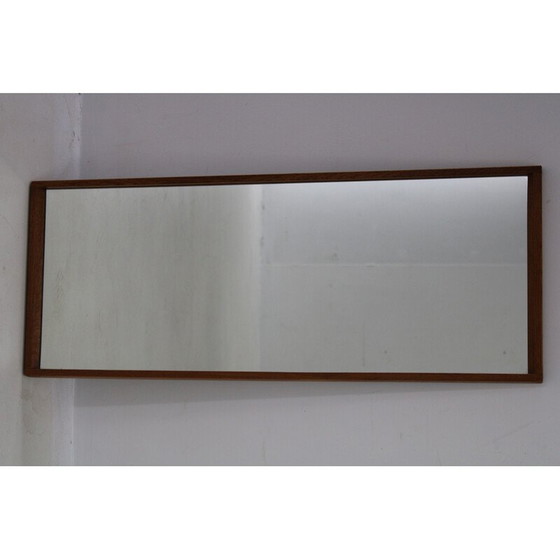Image 1 of Vintage teak frame wall mirror by Aksel Kjersgaard, Denmark 1960