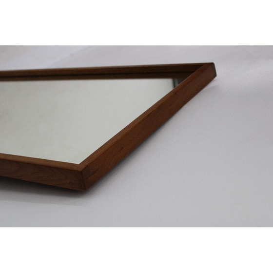 Image 1 of Vintage teak frame wall mirror by Aksel Kjersgaard, Denmark 1960