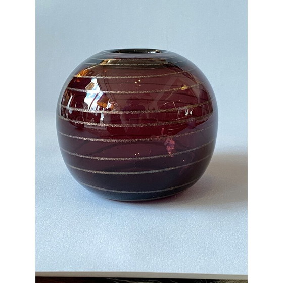 Image 1 of Vintage glass vase by Robert Pierini in Biot, 1983
