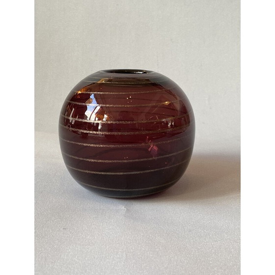 Image 1 of Vintage glass vase by Robert Pierini in Biot, 1983
