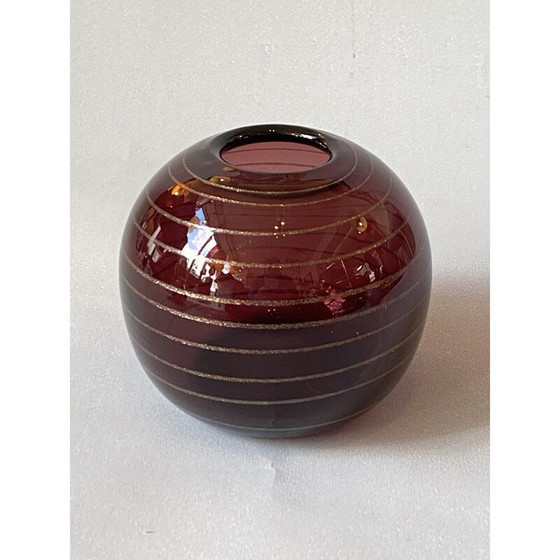 Image 1 of Vintage glass vase by Robert Pierini in Biot, 1983