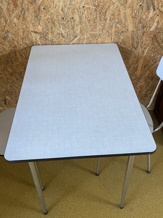 Image 1 of Vintage Formica Table And Chairs