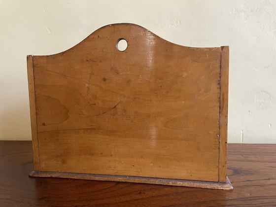 Image 1 of Vassoio porta lettere Art Deco 1930 Legno di ciliegio Francese