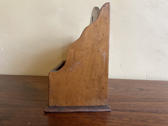 Image 1 of Vassoio porta lettere Art Deco 1930 Legno di ciliegio Francese