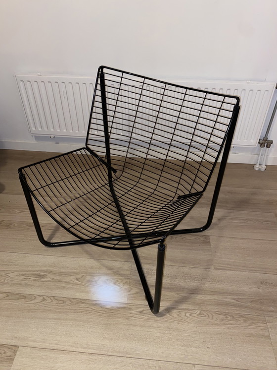 Image 1 of Jarpen Original Wire Chair, Black, 1980s, Ikea Design