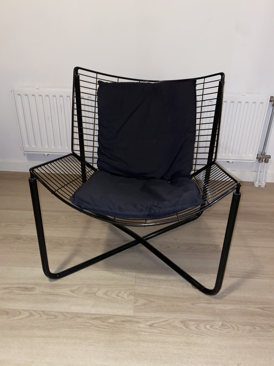 Image 1 of Jarpen Original Wire Chair, Black, 1980s, Ikea Design