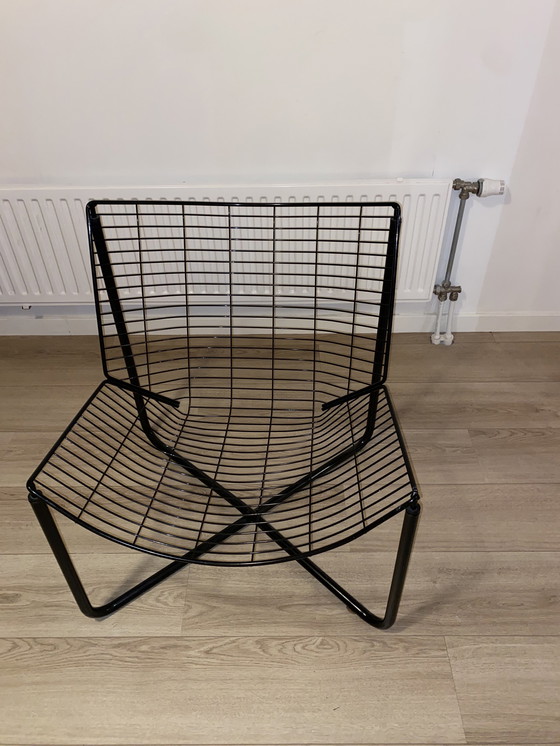 Image 1 of Jarpen Original Wire Chair, Black, 1980s, Ikea Design