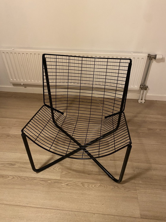 Image 1 of Jarpen Original Wire Chair, Black, 1980s, Ikea Design