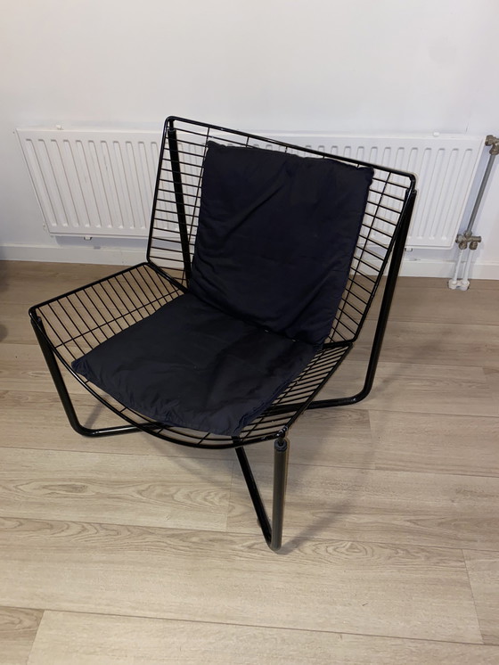 Image 1 of Jarpen Original Wire Chair, Black, 1980s, Ikea Design