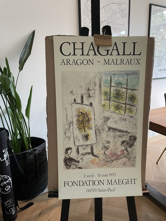 Image 1 of Marc Chagall (1887-1985), Aragon- Malraux, Foundation Maeght, Printed In France