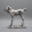 Raro puledro vintage in ceramica Lilli Hummel-King - Art Deco Karlsruher Majolika 1934