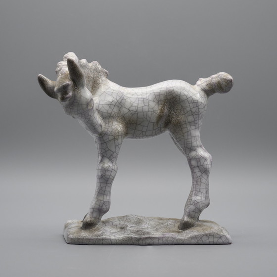 Image 1 of Rare Vintage Ceramic Foal Lilli Hummel-King - Art Deco Karlsruher Majolika 1934