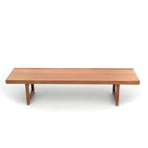 Vintage Scandinavian teak bench by Bruksbo