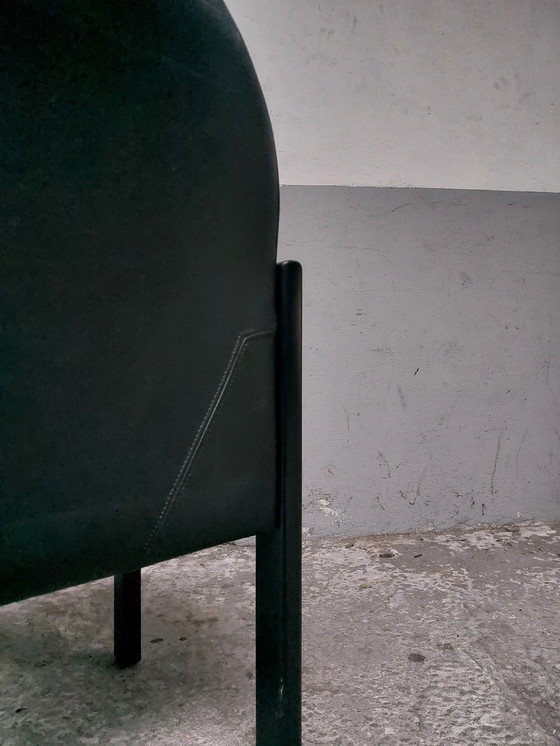 Image 1 of Poltrona in pelle nera Bulo Memphis Style