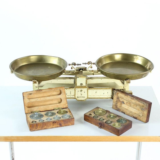 Image 1 of Bilancia da cucina d'epoca della ditta Rekord, Cecoslovacchia 1940