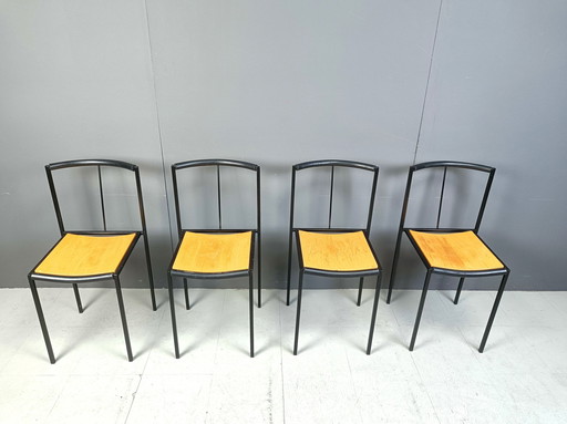 4 Chairs By Zeus Noto Maurizio Peregalli Millepunte, 1985