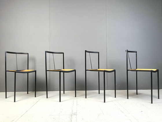 Image 1 of 4 Chairs By Zeus Noto Maurizio Peregalli Millepunte, 1985