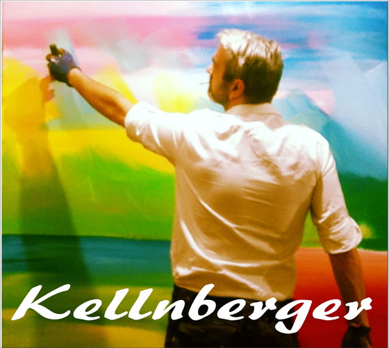 Image 1 of Xxl Art Painting Art Painting Canvas Canvas Signed T. G . Kellnberger #248 # Hartwork