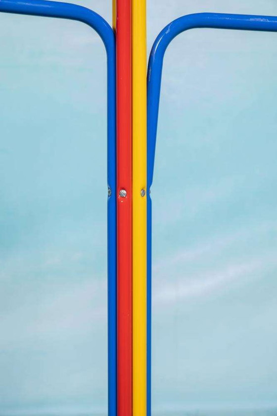 Image 1 of 1980s memphis style coat rack, vintage Ikea