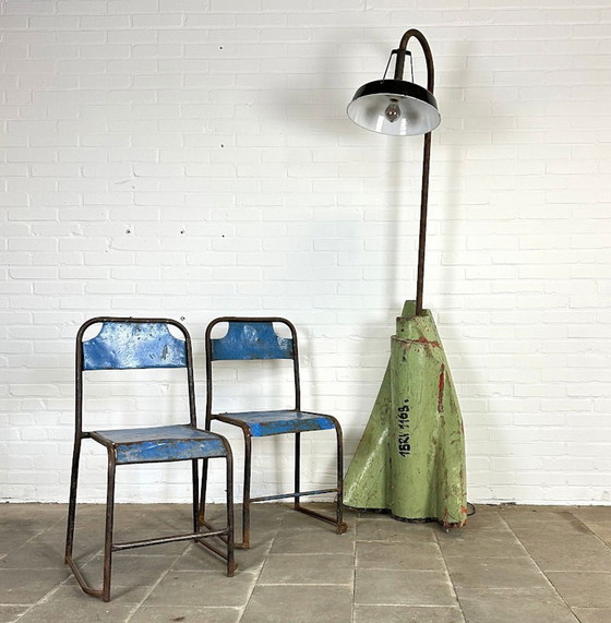 Image 1 of 20 Pieces of Industrial iron chairs