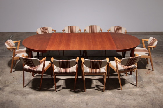 Image 1 of Teak Dining Table From The 1960S By Henning Kjærnulf Model 62