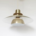 Vintage Brass Pendant Lamp Belid Swedish Design Scale Lamp