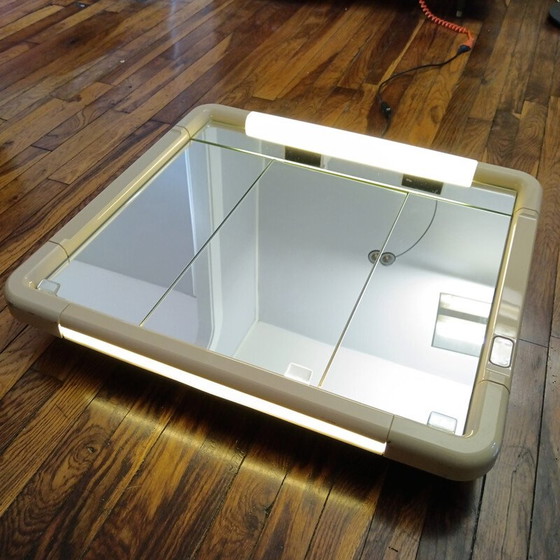 Image 1 of Vintage triptych bathroom mirror with modular storage by Allibert, France 1970