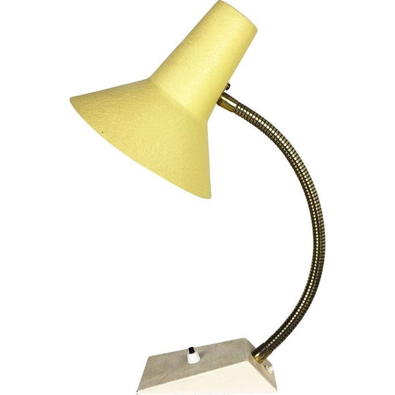 Image 1 of Vintage modernist metal and brass table lamp by SIS Lights, Germany 1960