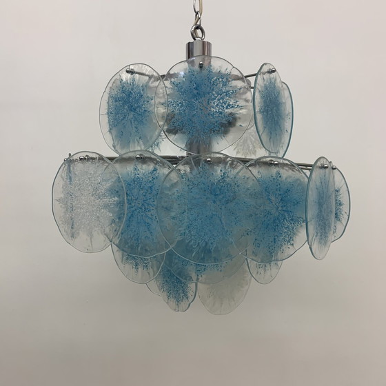 Image 1 of Vistosi Disc Chandelier - 1970s