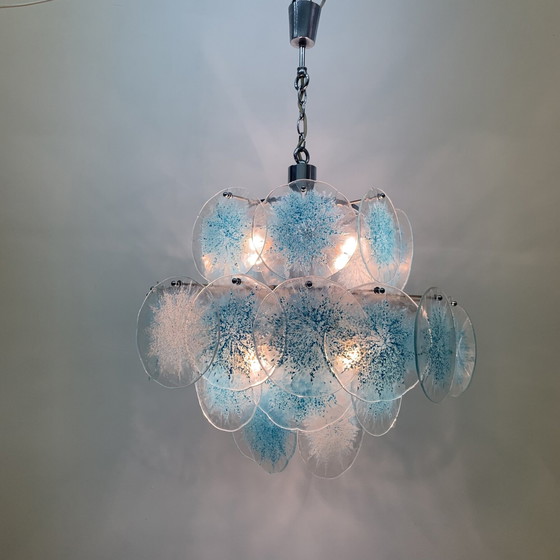 Image 1 of Vistosi Disc Chandelier - 1970s