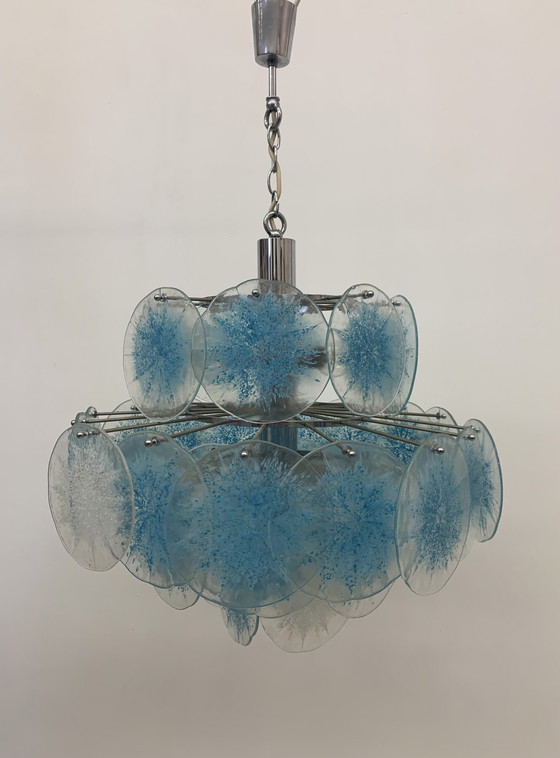 Image 1 of Vistosi Disc Chandelier - 1970s