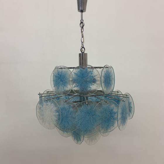 Image 1 of Vistosi Disc Chandelier - 1970s