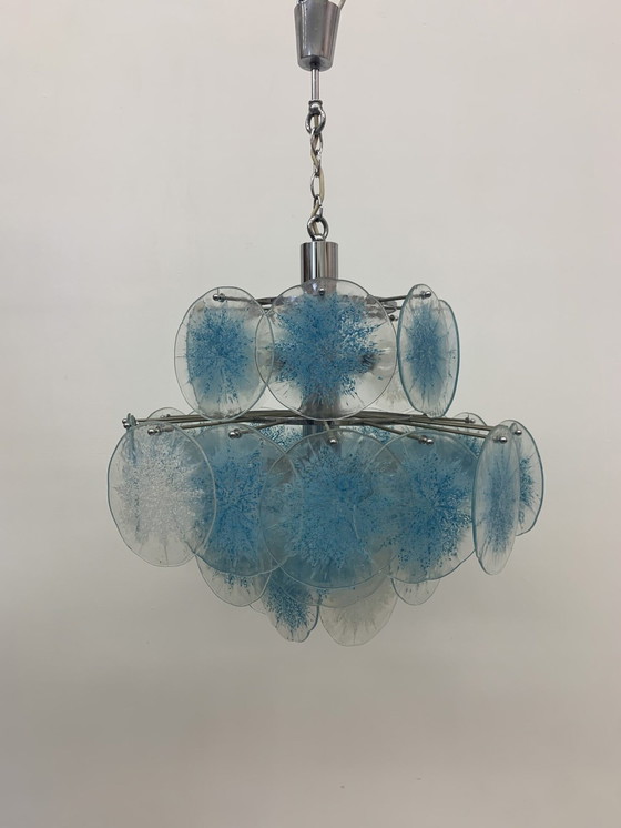 Image 1 of Vistosi Disc Chandelier - 1970s