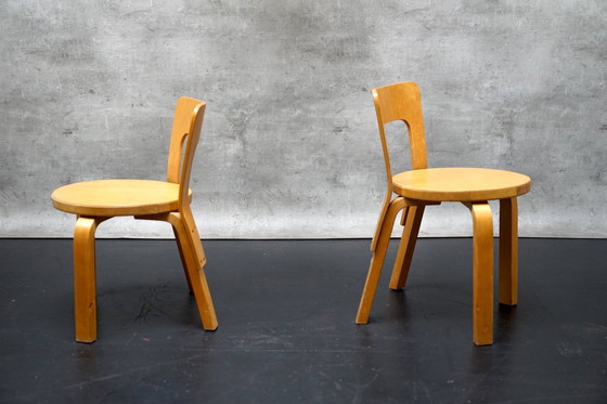 Image 1 of Children's chairs by Alvar Aalto for Artek, 1960s, set of 2