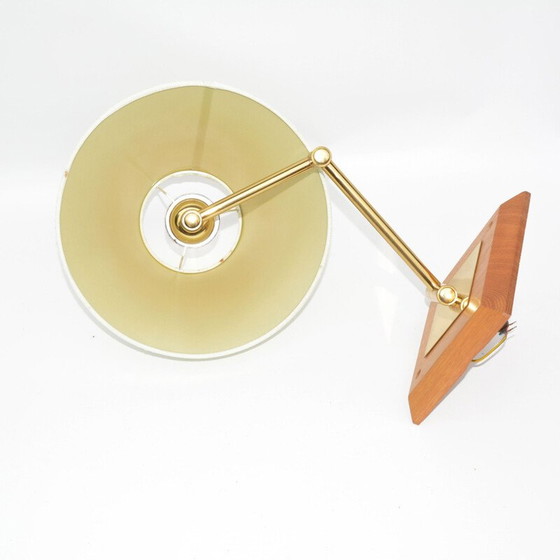 Image 1 of Lampada da parete vintage con paralume a braccio mobile, Francia 1970