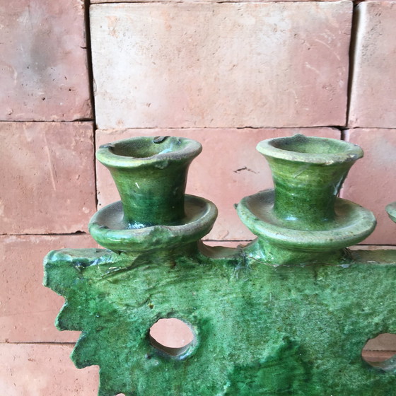 Image 1 of Tamegroute Pottery Candlestick