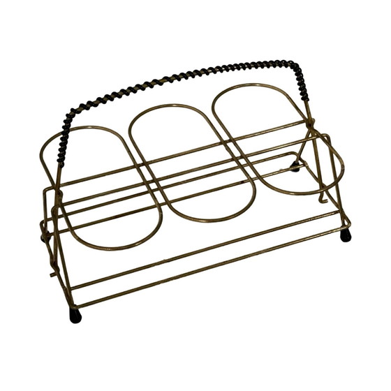 Image 1 of Ca. 1950’S - Germany - Mcm Bar Set - Six Low Glasses, 4 Long Stem Shot (Schnapps) Glasses And A Teak Serving Tray - Multi Colore