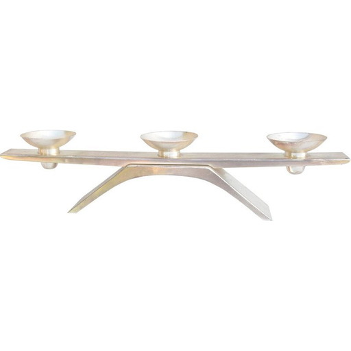 Candelabro vintage de latón de K. Radtke para Wmf, Alemania, 1960