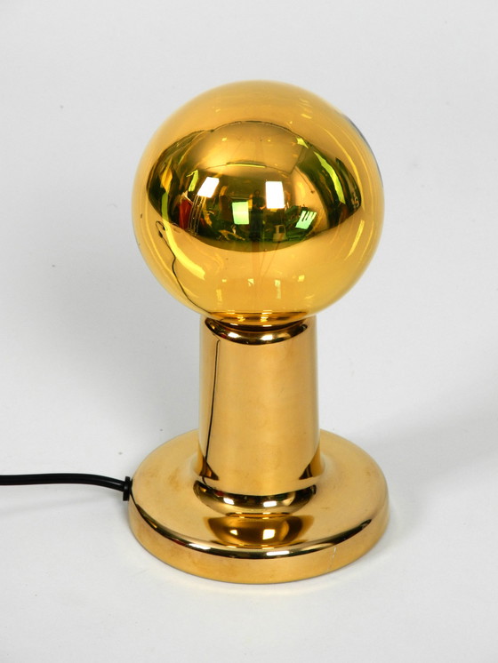 Image 1 of Original 1970s Phillips NTD ceramic table lamp in gold lacquer