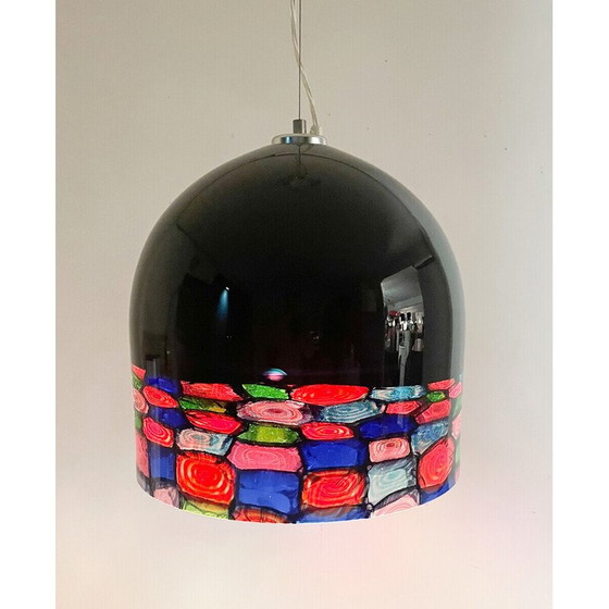 Image 1 of Set of 3 mid-century pendant lamps Tinta by Renato Toso and Note Massari for Leucos, Italy 1970s