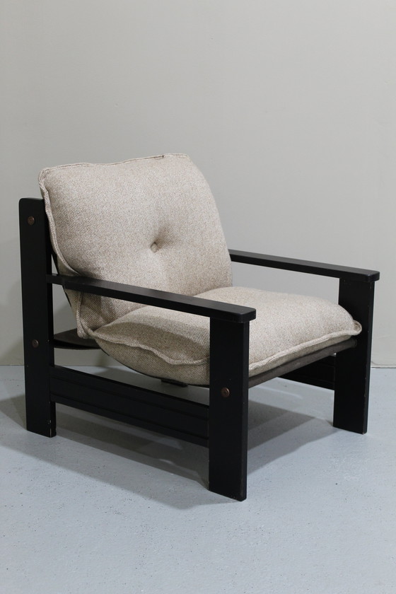 Image 1 of Poltrona vintage anni '70 - Nero Beige