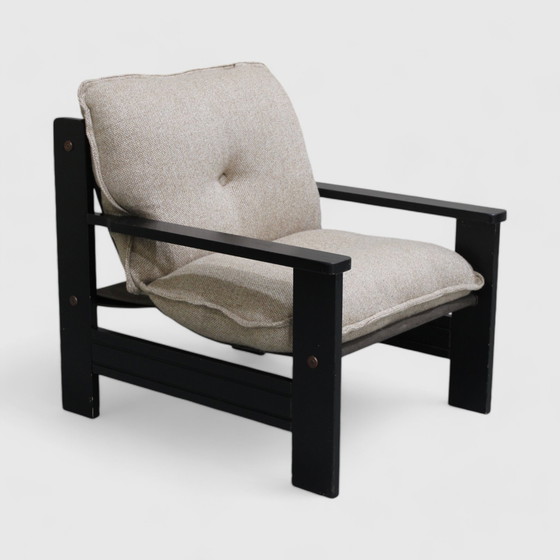 Image 1 of Poltrona vintage anni '70 - Nero Beige