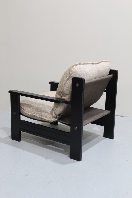 Image 1 of Poltrona vintage anni '70 - Nero Beige