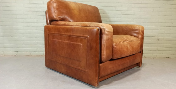 Image 1 of Baxter Arcon cognac leren fauteuil