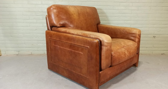 Image 1 of Baxter Arcon cognac leren fauteuil