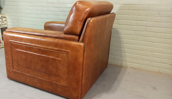 Image 1 of Baxter Arcon cognac leren fauteuil