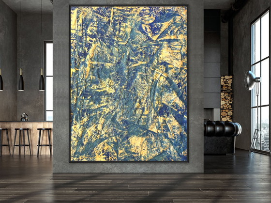 Image 1 of Jürgen Angeler - Blue Golden Marble