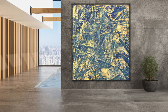 Image 1 of Jürgen Angeler - Blue Golden Marble