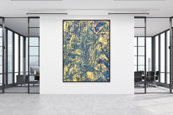 Image 1 of Jürgen Angeler - Blue Golden Marble